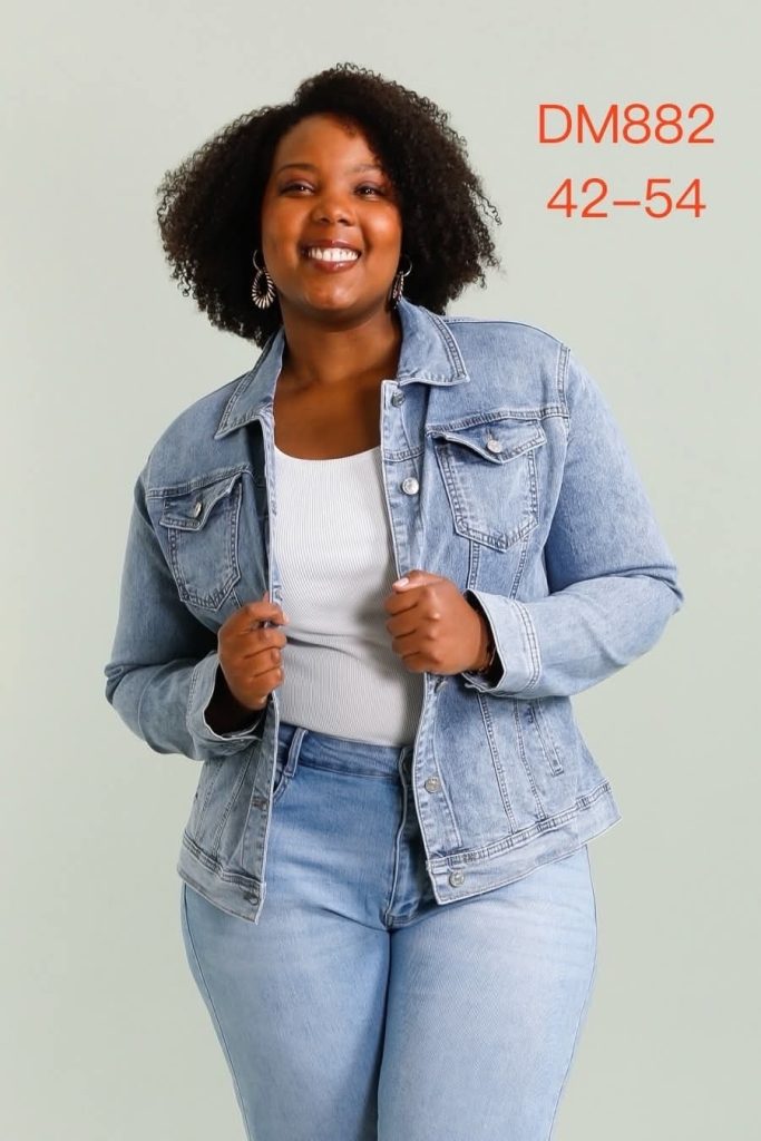 veste en jeans clair