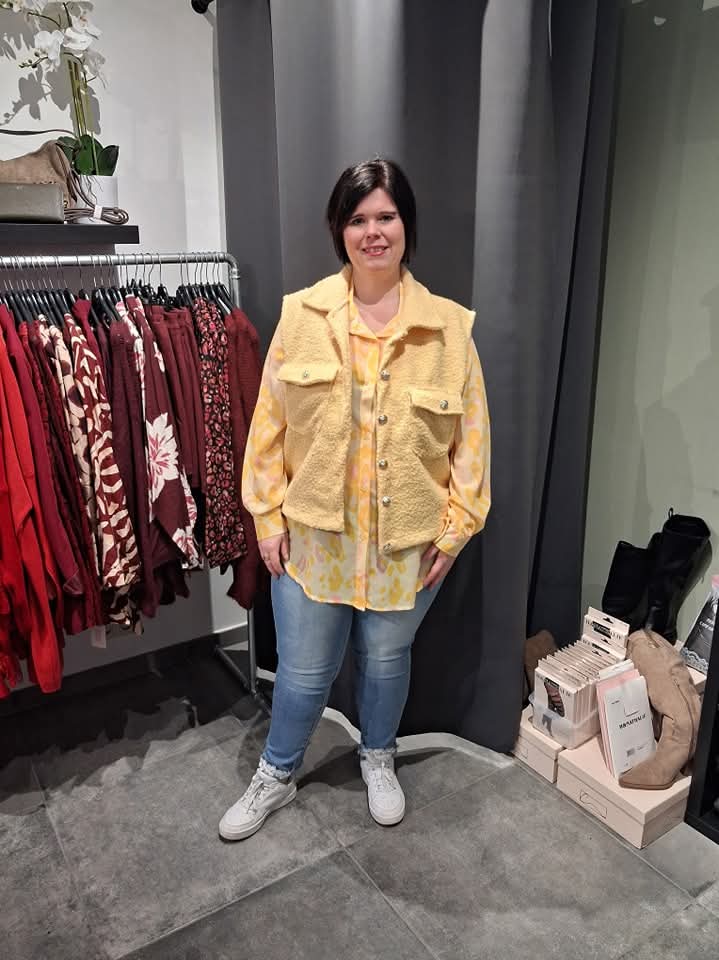 veste bouclette sans manches