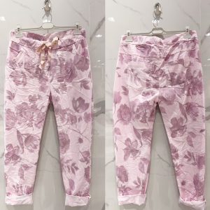 pantalon magique fleurs