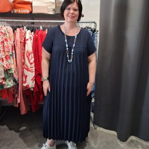 robe longue plissée