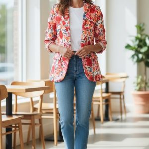 blazer fleuris